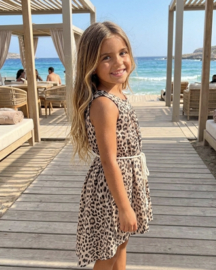 Golden Leopard Summer Dress