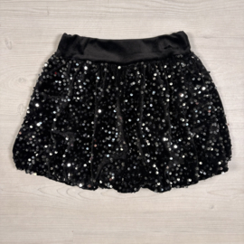 Velvet Sequin Party Skirt - zwart/zilver (verzenddatum 9 okt)