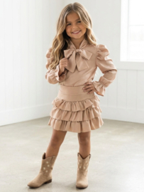 New Ruffle Layer Skort - beige