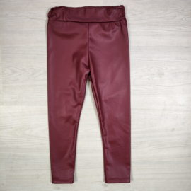 Bordeaux Leatherlook Legging (verzenddatum 13 okt)