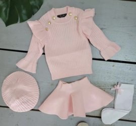 Baby ruffles & skirt set - roze