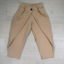 Beige twist pants