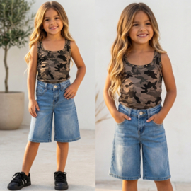 Casual Chic Denim Culotte