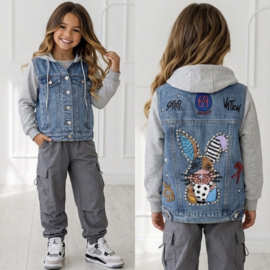 Your bunny denim jacket - blauw