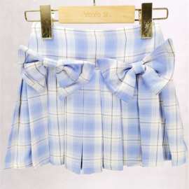 Your plaid bow skort - blauw