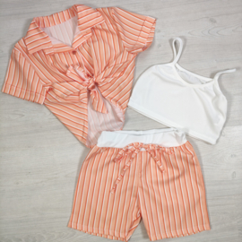 Sunny Stripes Set - oranje