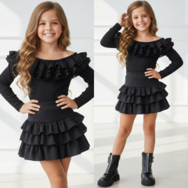 Diva Ruffle Shoulder Body (5 kleuren)