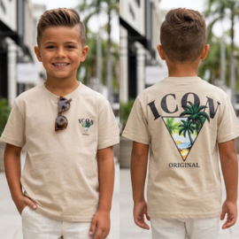 Icon island tee - beige