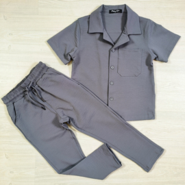 Basic boys spring set - grijs