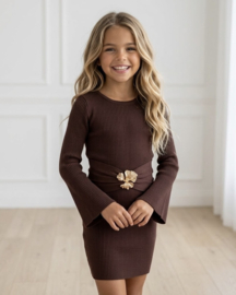 Chérie Bloom Dress - bruin