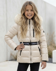 ICON Girls Luxe Puffer Jacket - beige