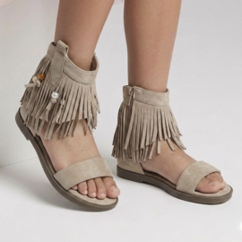 Boho breeze sandals - taupe