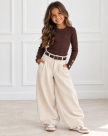 City Cord Balloon Pants - beige (verzenddatum 16 okt)