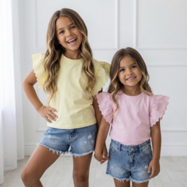 Girls Lace Sleeve Top