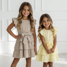 Ruffle Layer Mousseline Dress