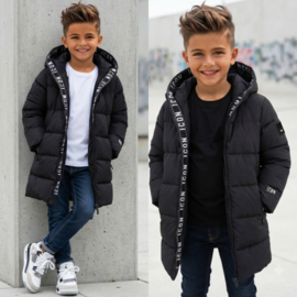 ICON Long Puffer Jacket Black
