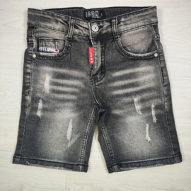 Icon black denim shorts