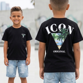 Icon island Twinning tee - zwart