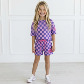 Checkerboard Vibes Summer Set - paars