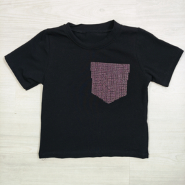 Sparkle Pocket Tee - zwart