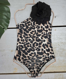 Flower swimsuit - leopard