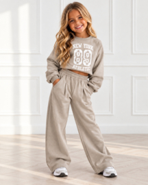 New York 89 Wide Leg Set - beige