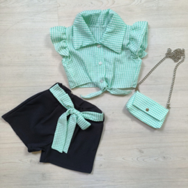 Blocked short set - Green