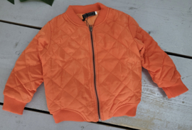 Quilted bomber - oranje