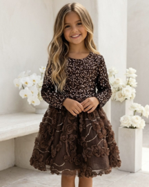 Chocolate Rose Party Dress