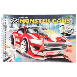 Monster Cars pocket kleurboek