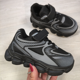 Sporty Wave Sneakers - zwart