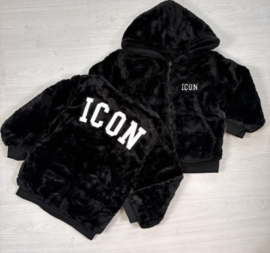 ICON Reversable Teddy Jacket - zwart (verzenddatum 9 okt)