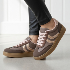 Sparkle Street Sneakers - bruin