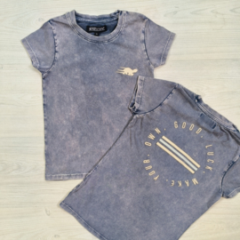 Own luck tee - Denim Wash
