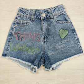 Happy Paris Denim Shorts