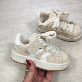 Sweet Hearts Sneakers - beige