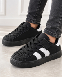 Street star sneakers - zwart