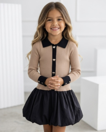 Sweetheart Balloon Dress - zwart