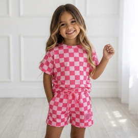 Checkerboard Vibes Summer Set - roze