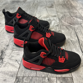 Keep going sneaker - zwart/rood