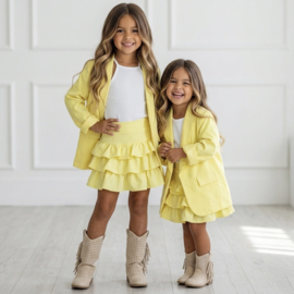 Stylish blazer - geel