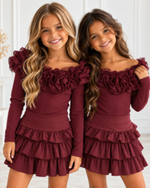 Royal Ruffle Body - bordeaux