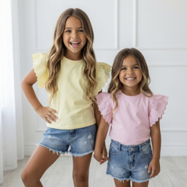 Girls Lace Sleeve Top