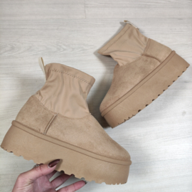 My Platform Boots - beige/khaki