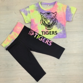 Tie dye tiger set - paars