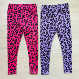 Black & colored leopard legging