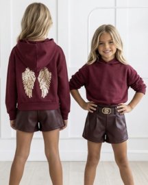 Angel wings hoodie - bordeaux