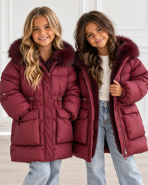 Urban winter coat - bordeaux