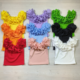 Ruffled flower top