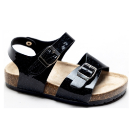 Meisjes sandalen met klittenband - zwart